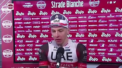 Strade Bianche 2022 - Tadej Pogacar : "It's an amazing win"