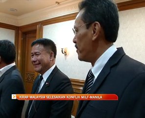 Ikrar Malaysia selesaikan konflik MILF - Manila