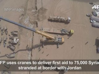 First UN aid since June for Syrians trapped on Jordan border