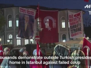 Thousands rally in Istanbul against attempted coup
