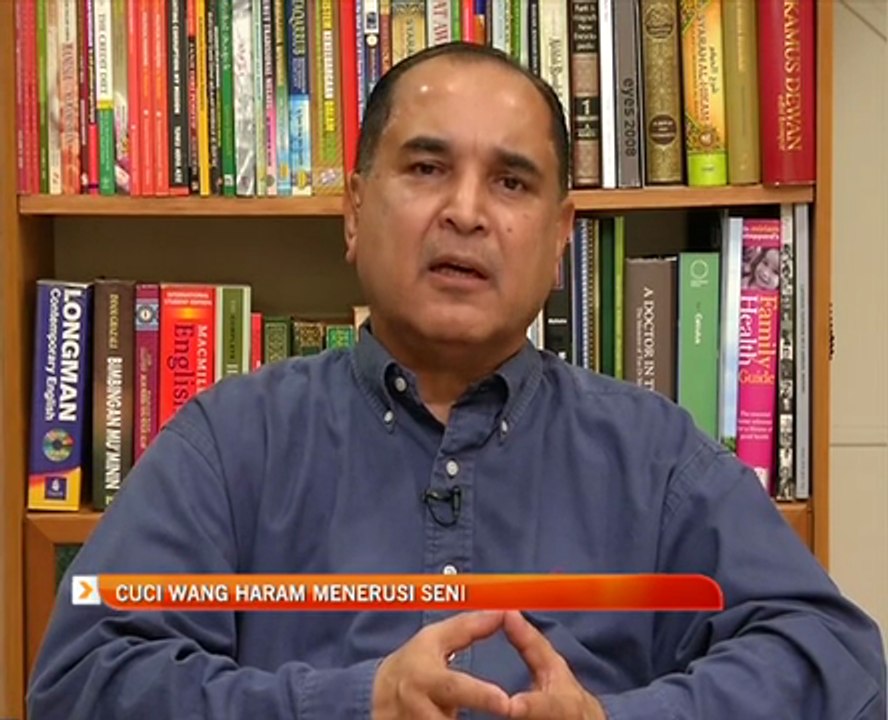 Cuci wang haram menerusi seni
