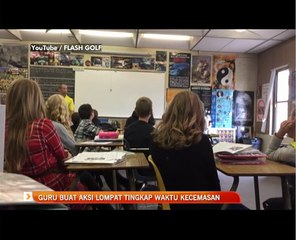 Guru buat aksi lompat tingkap waktu kecemasan