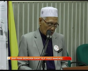 Biar pihak berkuasa siasat klip video Namewee