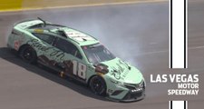 Kyle Busch hits wall in practice at Las Vegas Motor Speedway