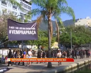 Ratusan warga Brazil bantah sukan Olimpik Rio