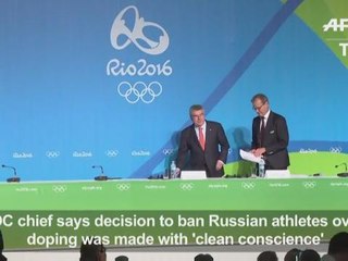IOC decision on Russia doping made with 'clean conscience'