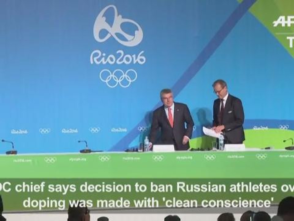 IOC decision on Russia doping made with 'clean conscience'