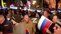Serbs march in support of 'Mother Russia' in Belgrade