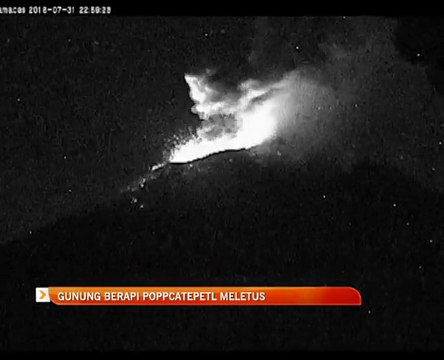 Gunung berapi Poppcatepetl meletus