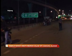 Remaja bawah umur diberkas dalam Ops Samseng Jalanan