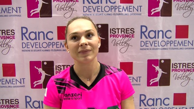 Interview maritima: Chloé Once après la victoire d'Istres Provence Volley contre Mougins