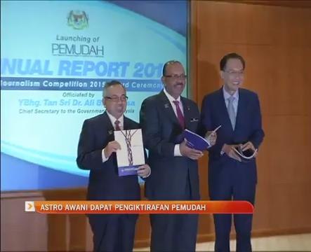 Astro AWANI menang pertandingan Kewartawanan Pemudah