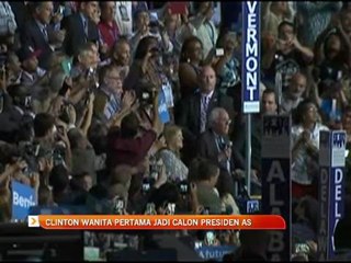 Clinton wanita pertama jadi calon Presiden AS