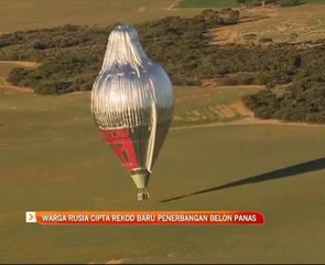 Warga Rusia cipta rekod baru penerbangan belon panas