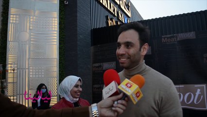 انترفيو-لقاءات من إفتتاح مطعم أحمد فهمي أحمد شامي