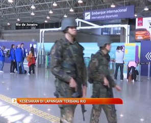Kesesakan di lapangan terbang Rio