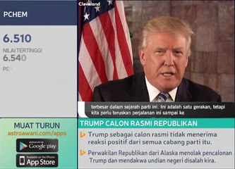 Donald Trump sah dipilih calon parti Republikan