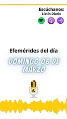 Efemérides del día domingo 06 de marzo