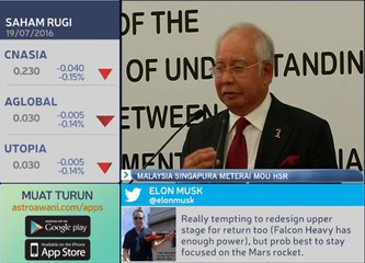 Malaysia dan Singapura meterai MoU di Putrajaya
