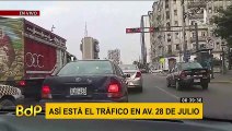 Retorno a clases presenciales: Así está el tráfico en el Cercado de Lima