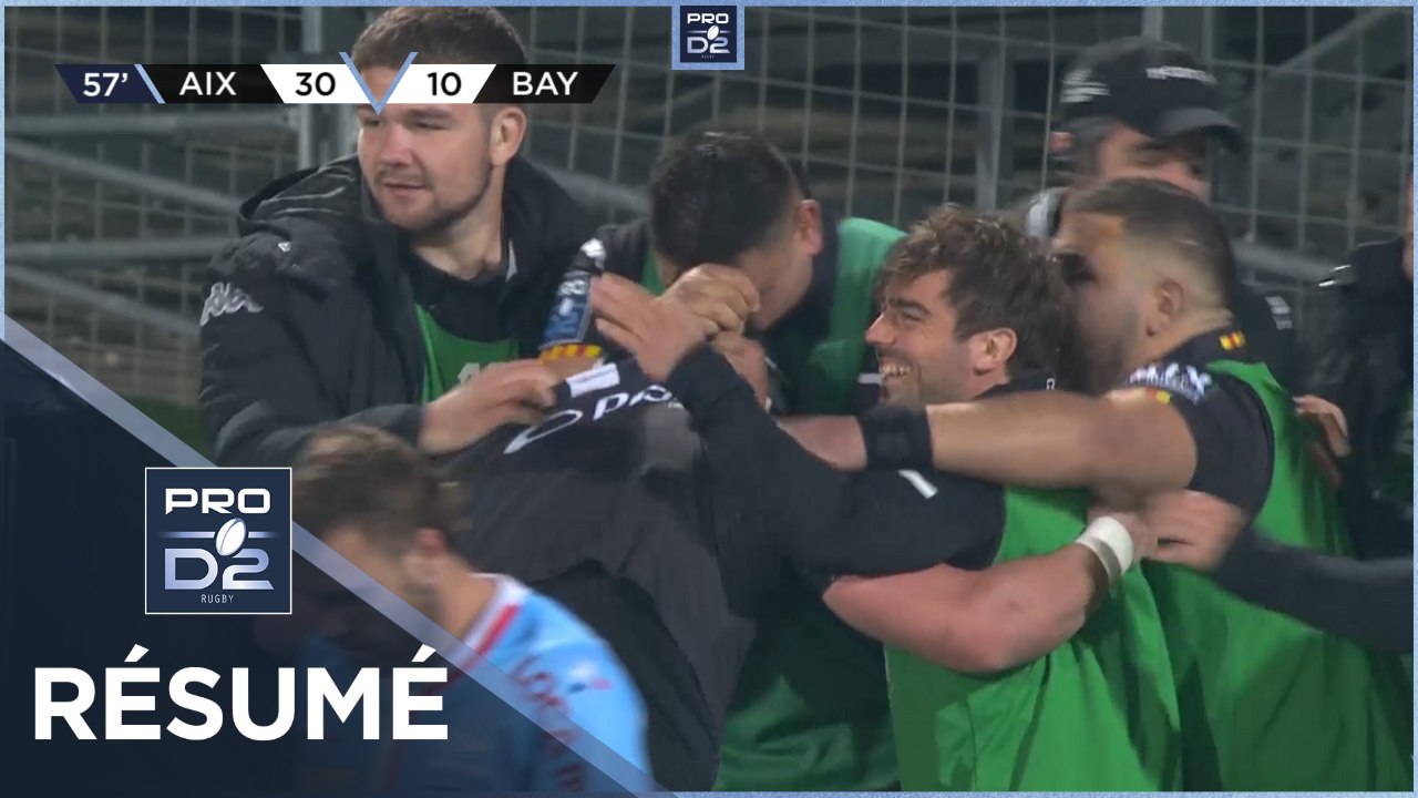PRO D2 - Résumé Provence Rugby-Aviron Bayonnais: 46-29 - J23 - 2021-2022