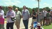 Voters brave the heat for Hillary Clinton and Tim Kaine