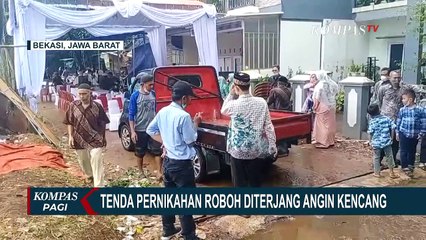 Jabodetabek Dilanda Angin Kencang, Robohkan Tenda Pernikahan dan Vaksinasi Hingga Tumbangkan Gapura!