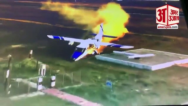 कानपुर एयरपोर्ट में रनवे से भटके विमान की टक्कर|Big accident averted Kanpur Airport|Coastguard Plane