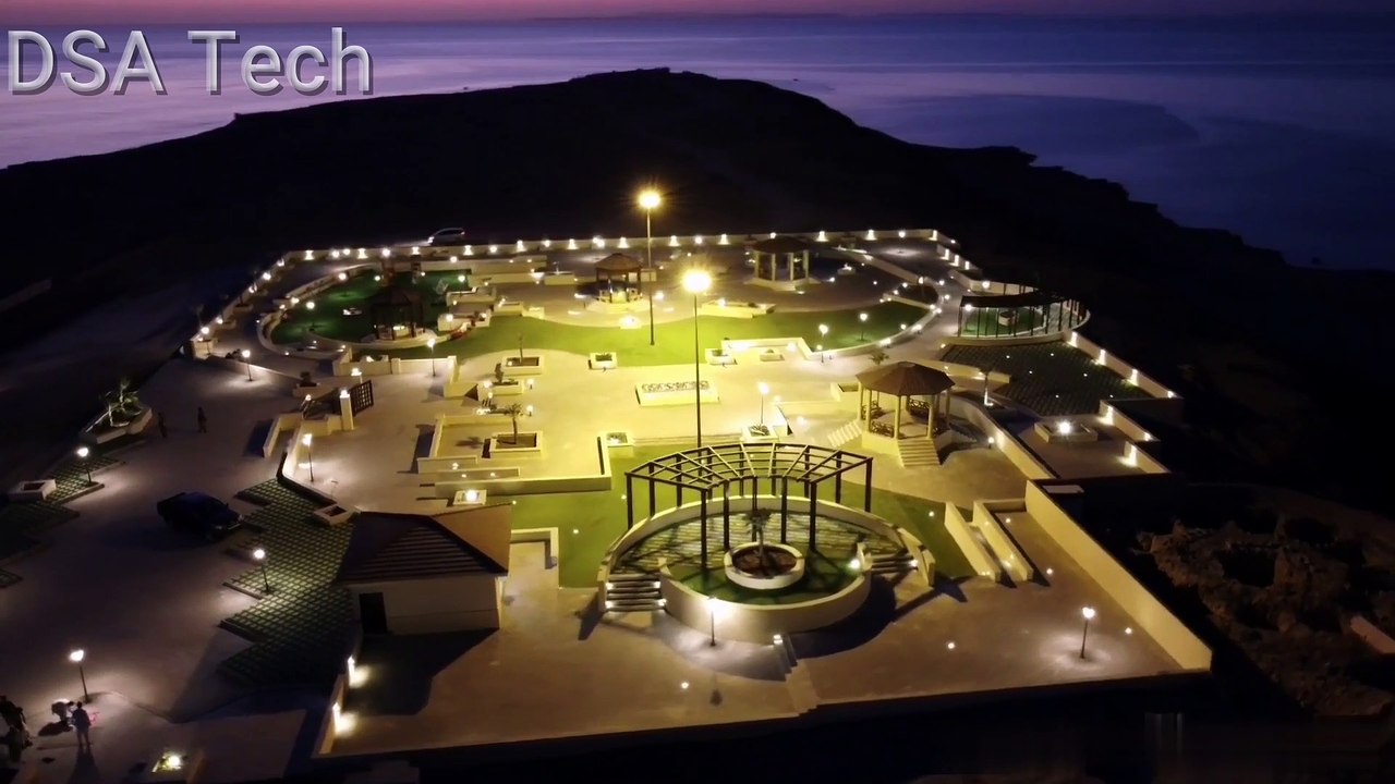 Gwadar Beautiful Park || Sunset View || Night Drone View || Pakistan Best Park