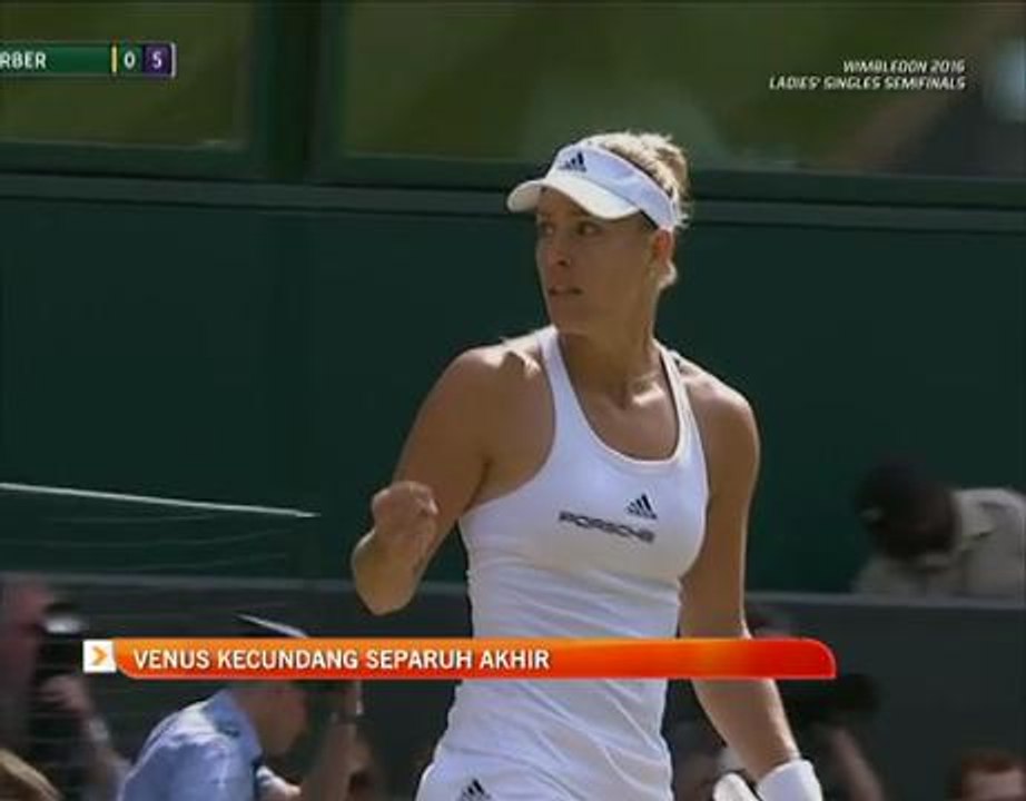 Tenis Wimbledon: Venus Williams kecundang separuh akhir
