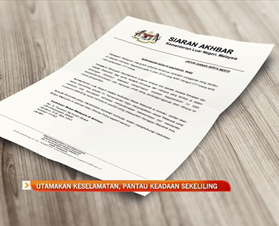 Utamakan keselamatan, pantau keadaan sekeliling