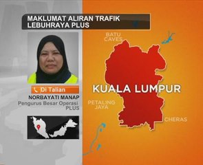 Maklumat aliran trafik Lebuhraya PLUS