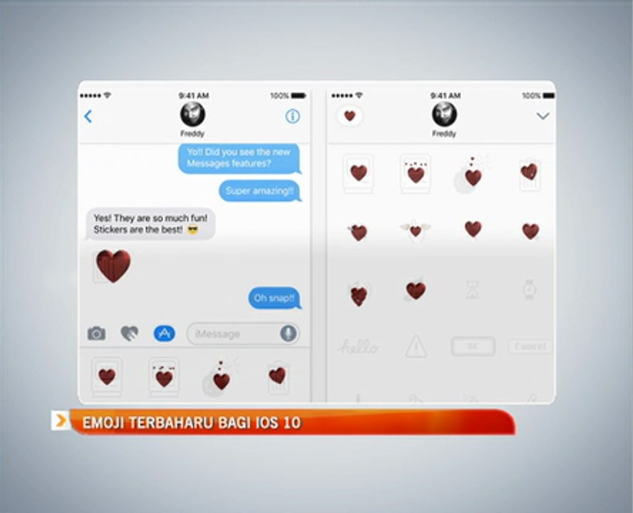 Emoji terbaharu bagi IOS 10