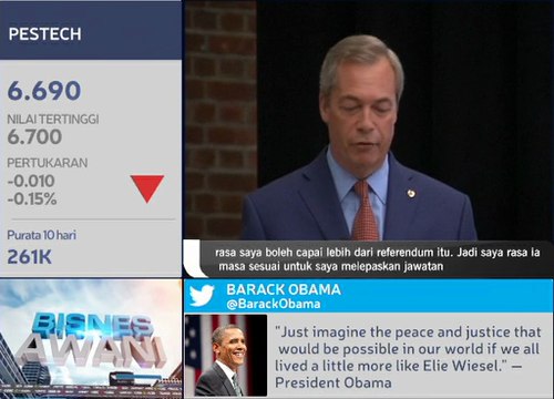 Ketua UKIP, pro Brexit, Nigel Farage letak jawatan