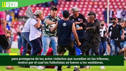 Así fue la pelea que desencadenó la invasión de cancha en Querétaro vs Atlas en La Corregidora