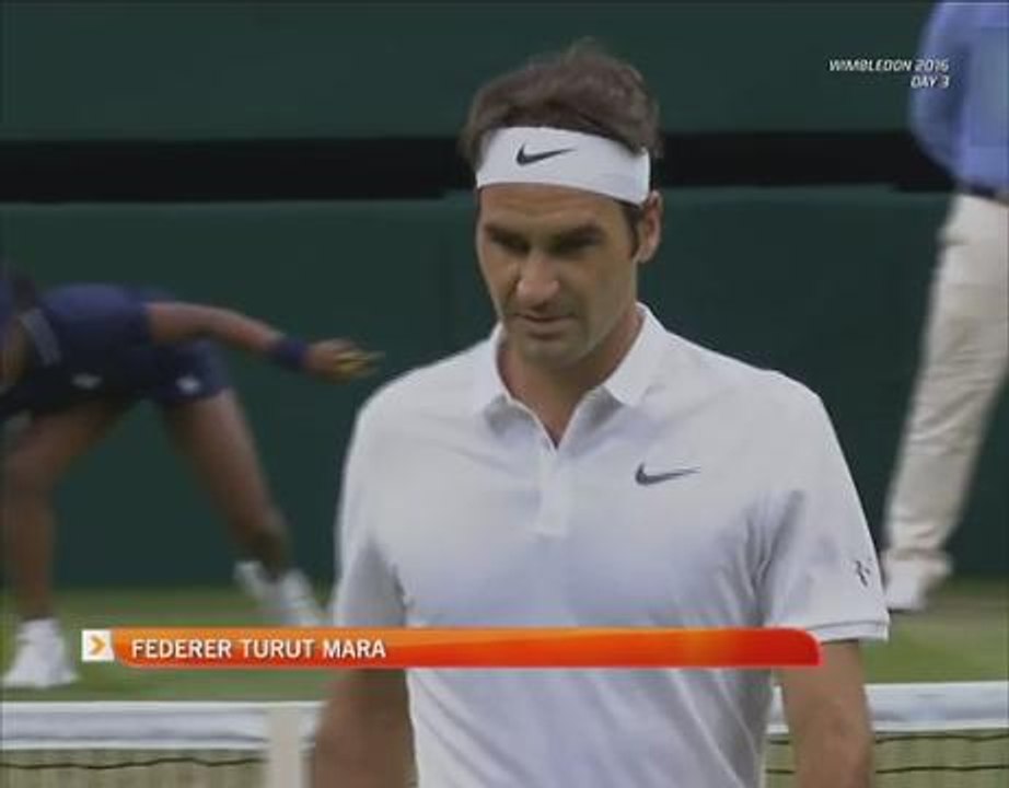Roger Federer turut mara