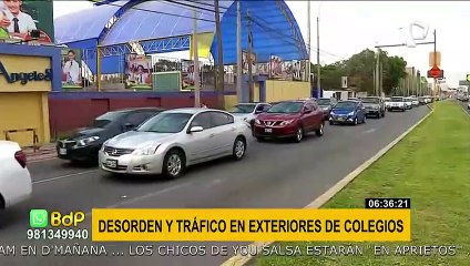 Download Video: Desorden y tráfico en exteriores de colegios tras inicio de clases