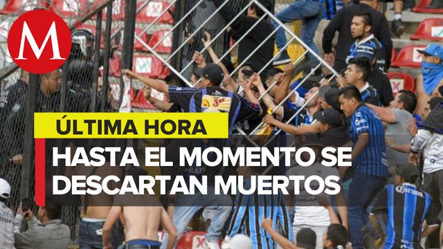 Riña entre aficionados en La Corregidora dejó 22 heridos, informa Protección Civil