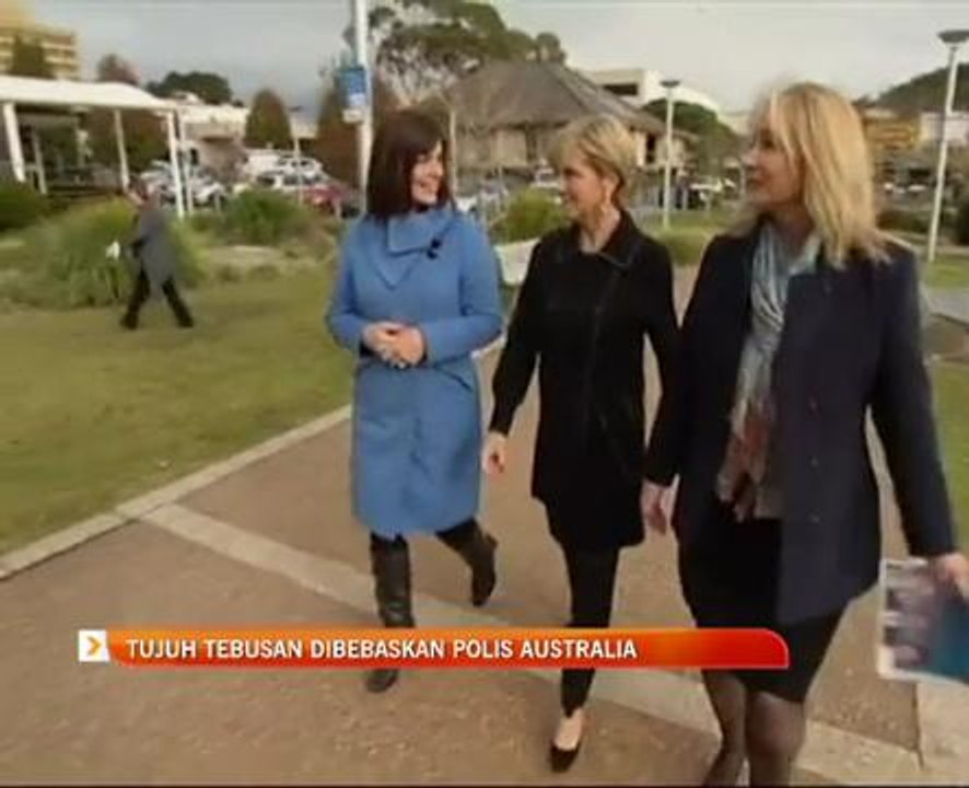 Tujuh tebusan dibebaskan polis Australia