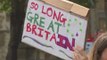 Protesters in London take to streets after Brexit vote