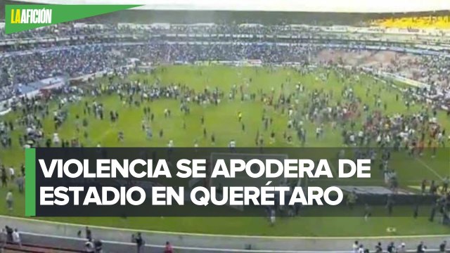 Riña entre aficionados en La Corregidora dejó 22 heridos, informa Protección Civil