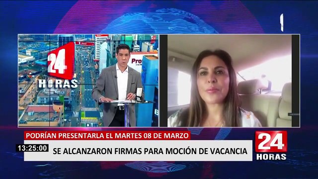 Patricia Chirinos sobre moción de vacancia presidencial: Ya tenemos 40 firmas