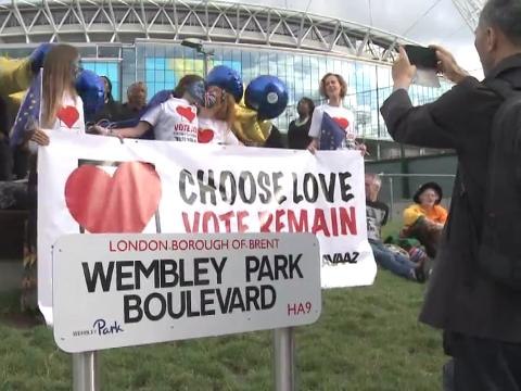 'All you need is love,' sing EU Remain campaigners