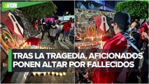 Aficionados de Atlas llevan veladoras al Estadio Jalisco tras acontecimientos en La Corregidora