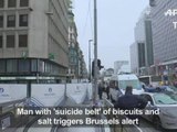 Man with 'suicide belt' triggers Brussels alert