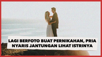 Lagi Berfoto Buat Pernikahan, Pria Ini Nyaris Dibuat Jantungan Saat Lihat 'Wujud Asli' Istrinya