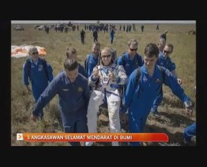 Tiga angkasawan selamat mendarat di bumi selepas lengkapkan misi di ISS