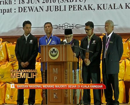 Barisan Nasional menang majoriti besar di Kuala Kangsar