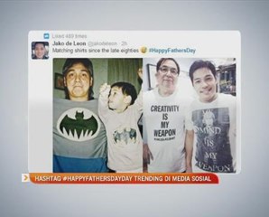 #Happyfathersday Trending di media sosial