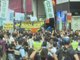 Hong Kong bookseller defies Beijing by leading protest